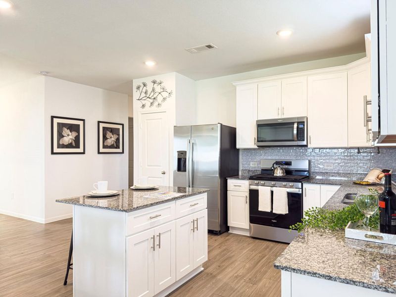 Furnished interior view inside a new home in Marvida, Cypress (Image 23).