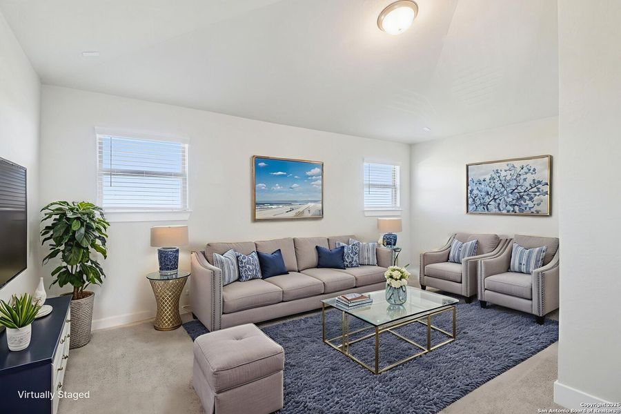 Furnished interior view inside a new home in Legendary Trails - Premier Series, Cibolo (Image 9).