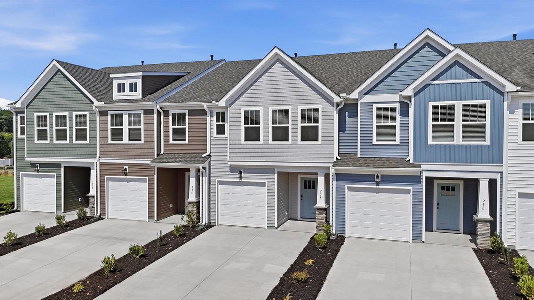 Exclusive DRB Homes exterior with balanced proportions and vibrant curb appeal in Piedmont, SC Exclusive DRB Homes exterior with balanced proportions and vibrant curb appeal in Piedmont, SC