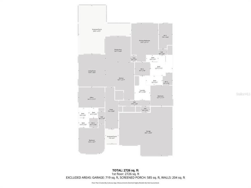 2D floor plan layout of this home in , Englewood, FL (Image 5).