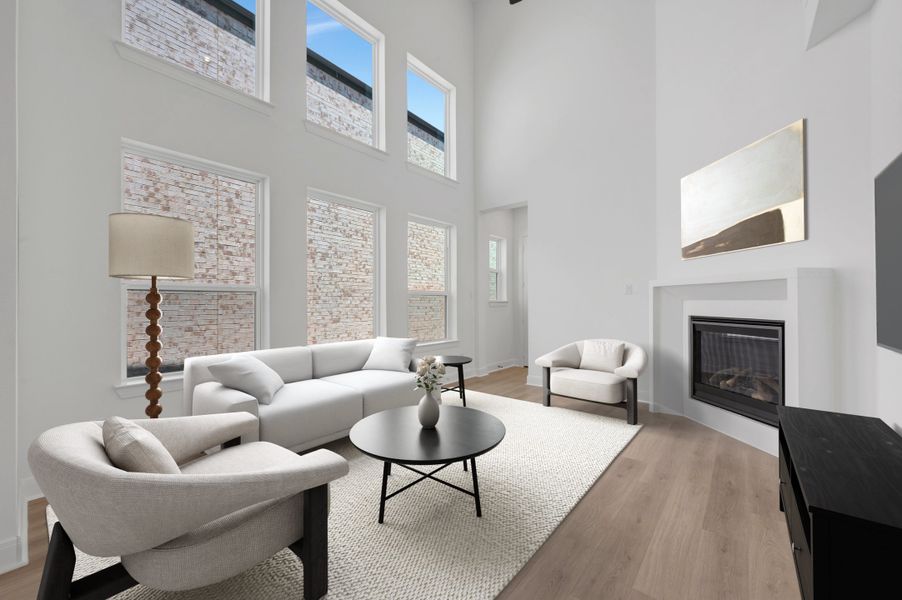 Furnished interior view inside a new home in The Retreat at Harvest, Argyle (Image 7).