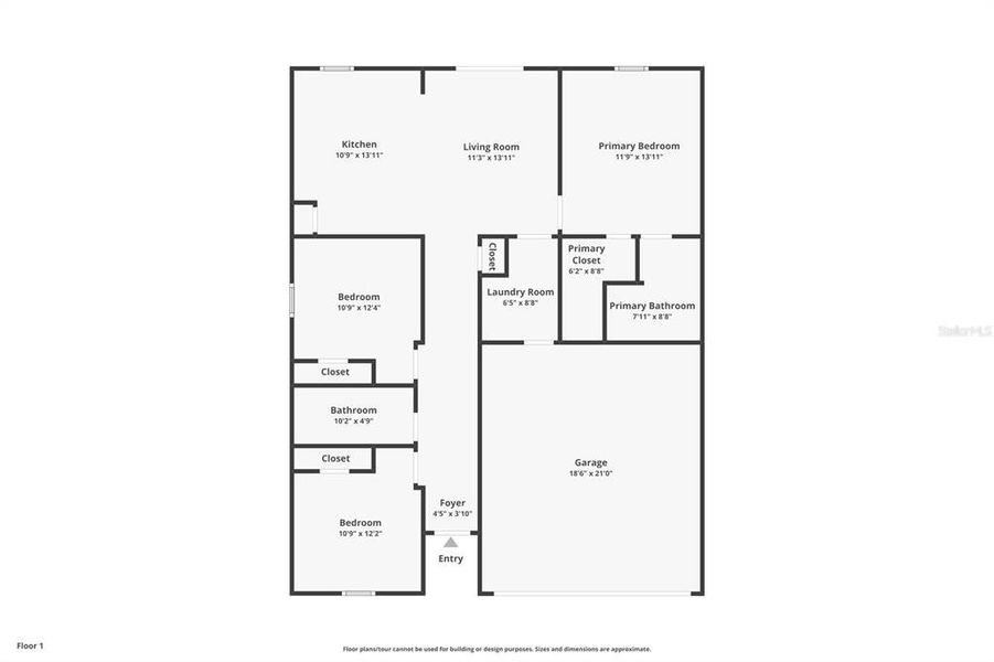 2D floor plan layout of this home in , Deltona, FL (Image 5).