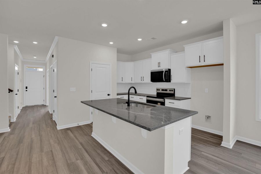 Furnished interior view inside a new home in Old Charleston Acres, Pelion (Image 3).