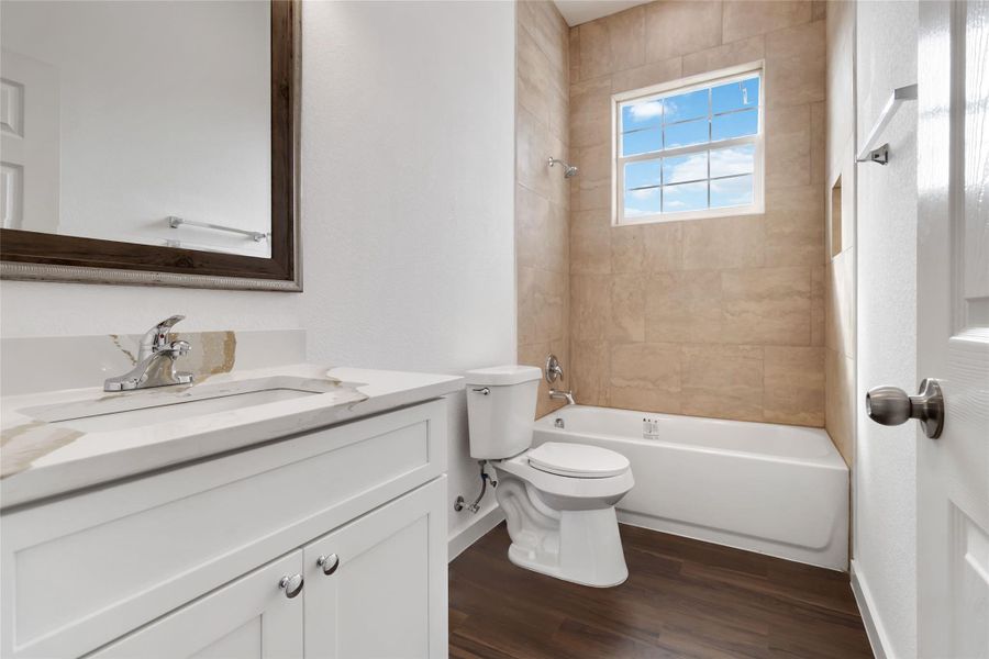 Second full bathroom on second level