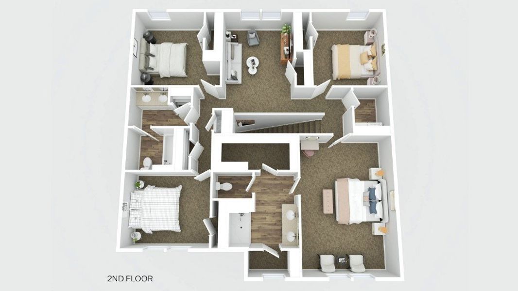 2D floor plan layout of this home in Misting Springs, Crawfordville, FL (Image 6).