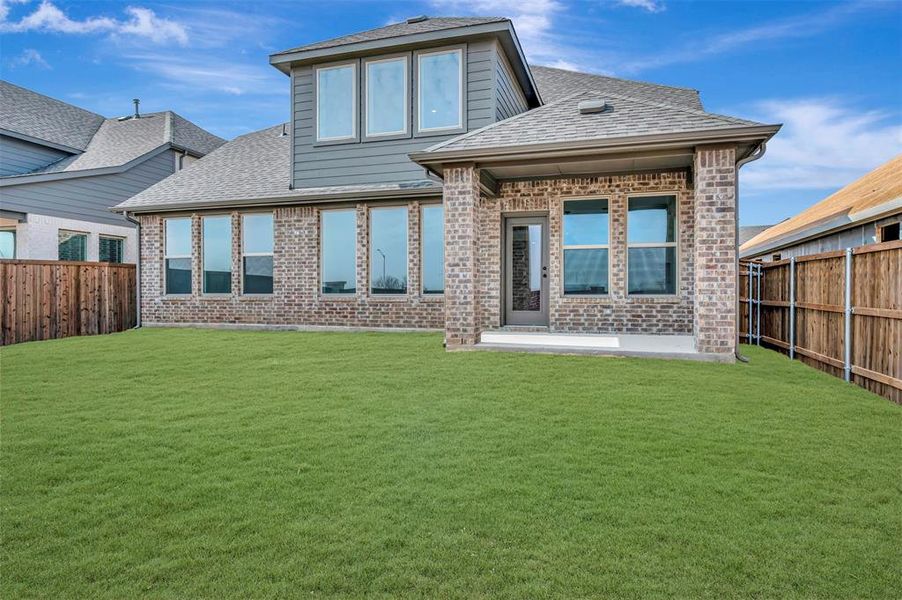 Exterior details and patio area of a home in Vintage Village, Argyle (Image 4). Exterior details and patio area of a home in Vintage Village, Argyle (Image 4).
