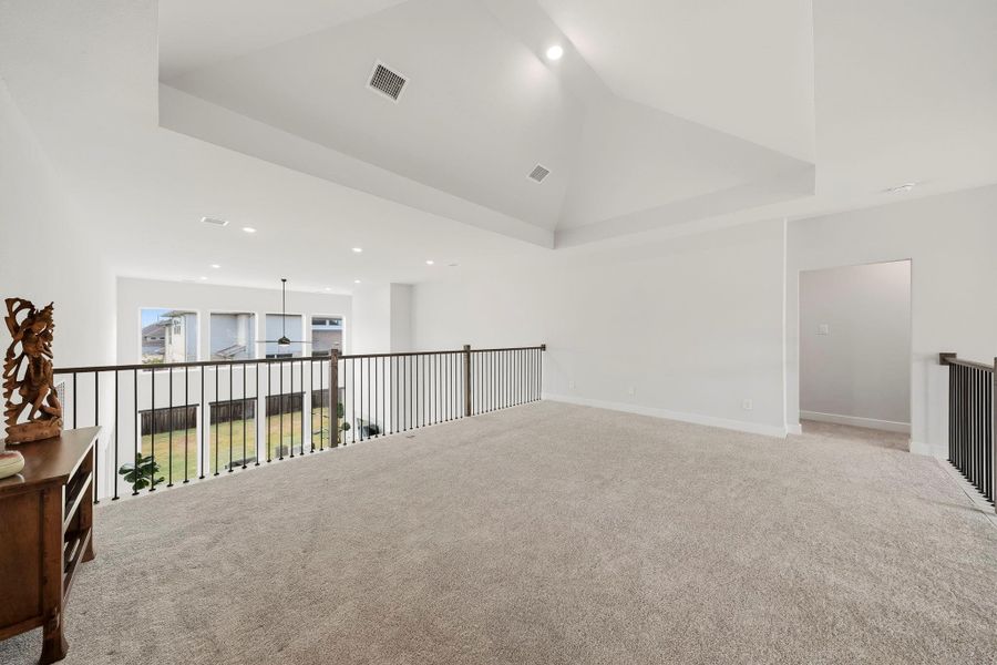 Conveniently located off the game room hallway is a generous storage space offering exceptional versatility and could easily be finished as a fifth bedroom, private home office or additional flex space to suit your needs.