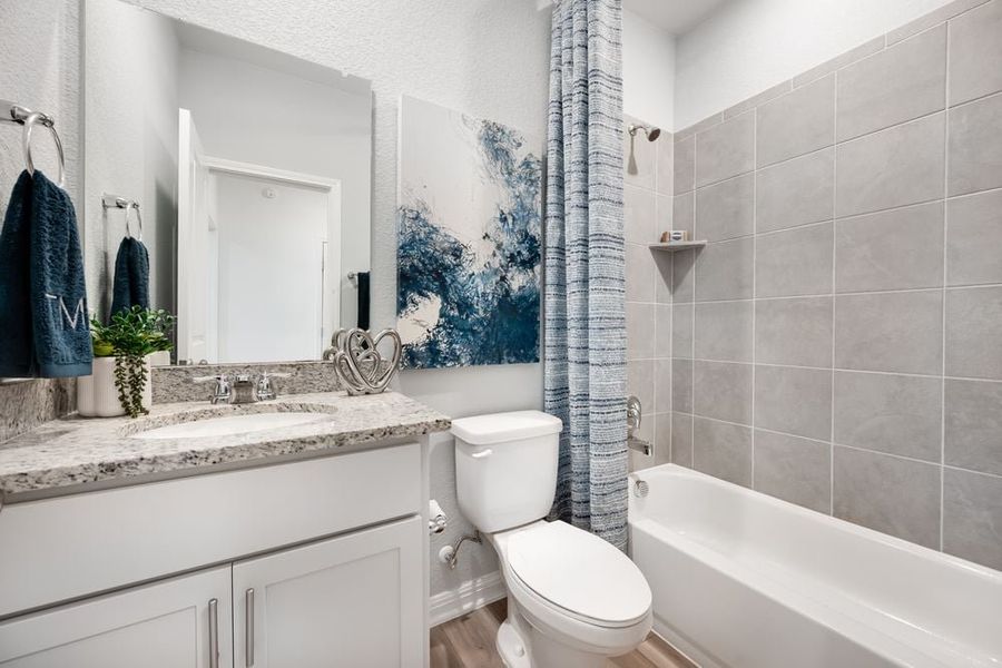 Furnished interior view inside a new home in Village Grove, Dripping Springs (Image 24). Furnished interior view inside a new home in Village Grove, Dripping Springs (Image 24).