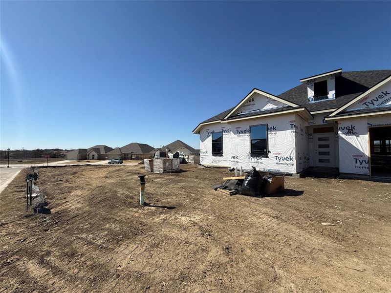 In-progress construction of a new home in , Godley, TX (Image 3).