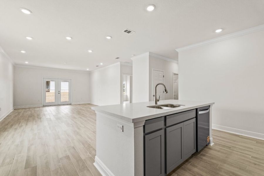 Furnished interior view inside a new home in Natureview, Freeport (Image 5).