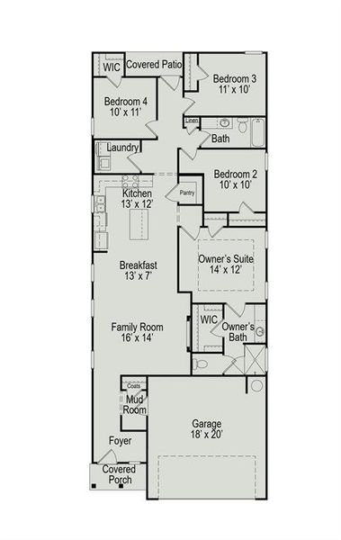 The Mockingbird II- Floor Plan