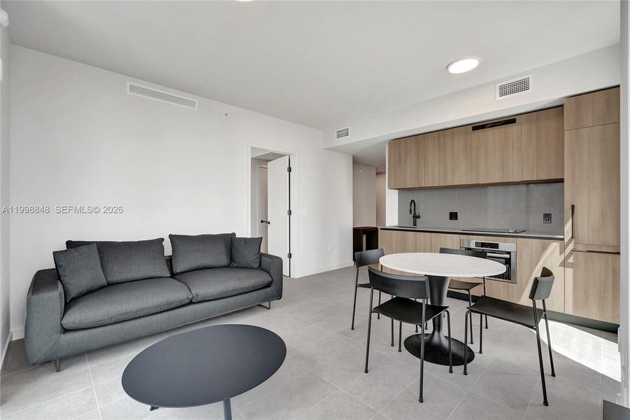 Furnished interior view inside a new home in , Miami (Image 9). Furnished interior view inside a new home in , Miami (Image 9).