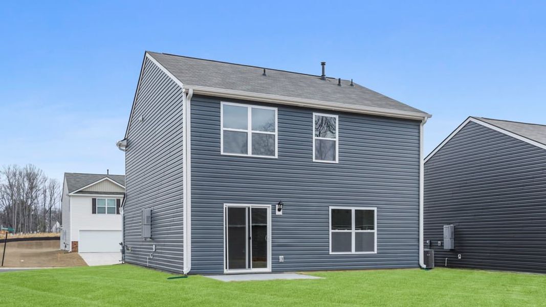 Exterior details and patio area of a home in Varner Station, Woodruff (Image 4).