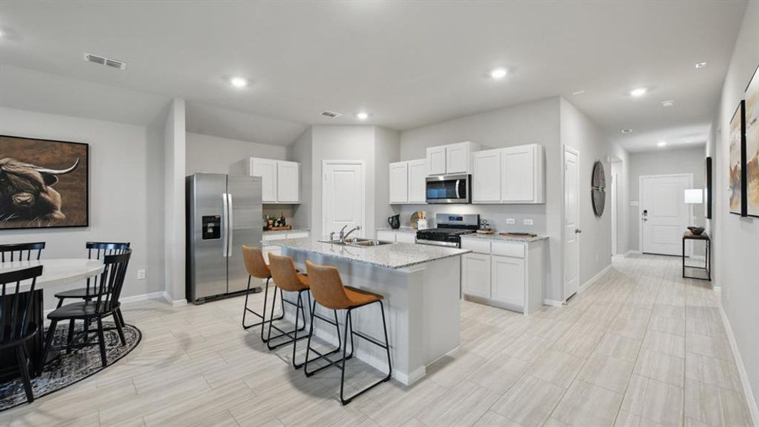 Furnished interior view inside a new home in Lonestar at Liberty Trails, Fort Worth (Image 14).