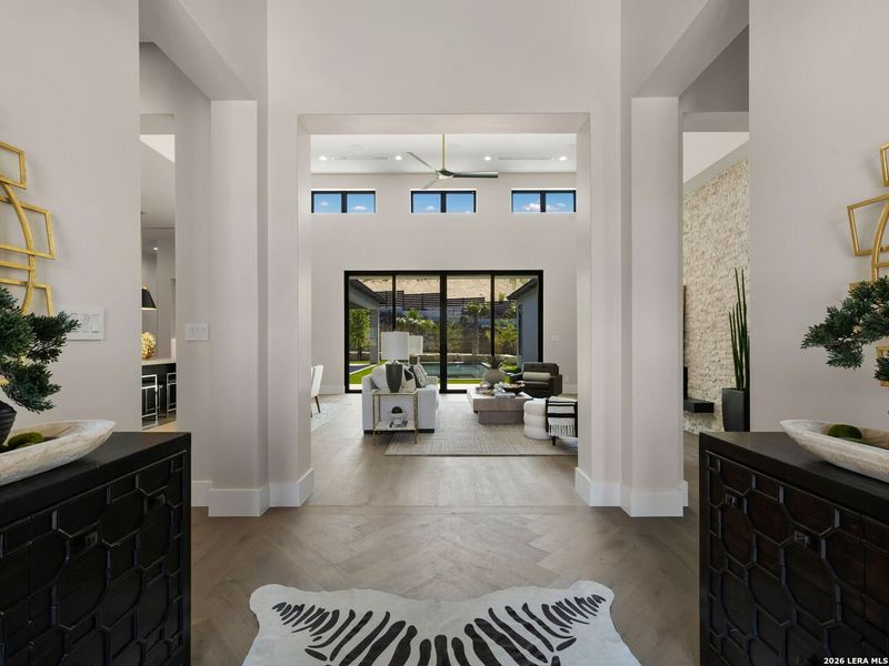 Furnished interior view inside a new home in , San Antonio (Image 47).