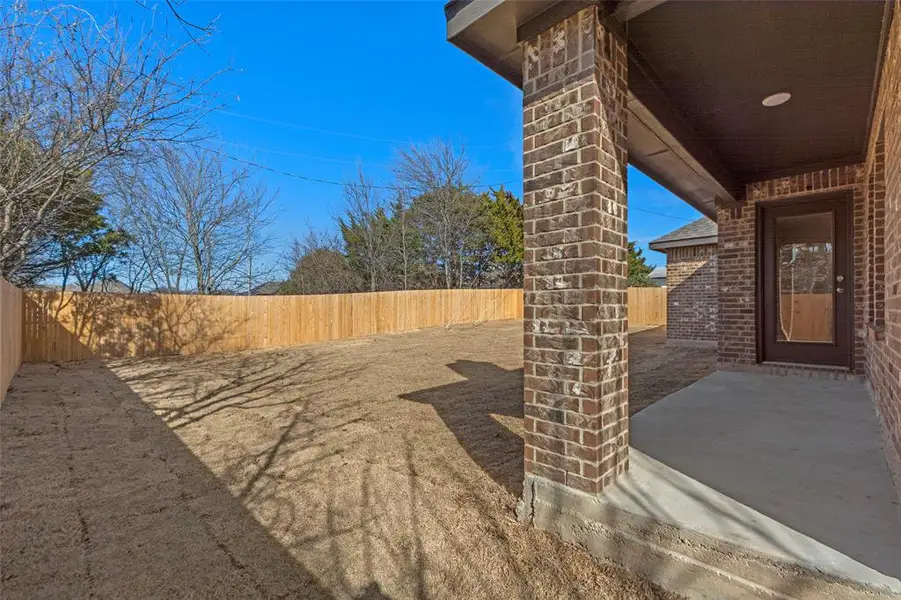 Exterior details and patio area of a home in Lin Dell Estates, Glenn Heights (Image 3). Exterior details and patio area of a home in Lin Dell Estates, Glenn Heights (Image 3).