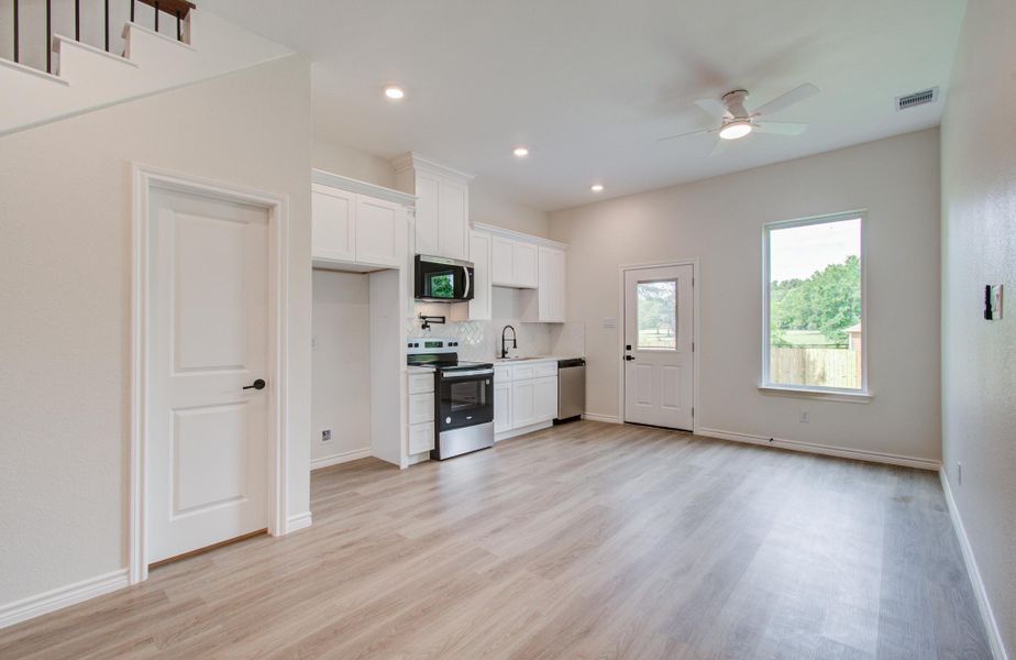 Virtual staging of living/dining combo. Virtual staging of living/dining combo.