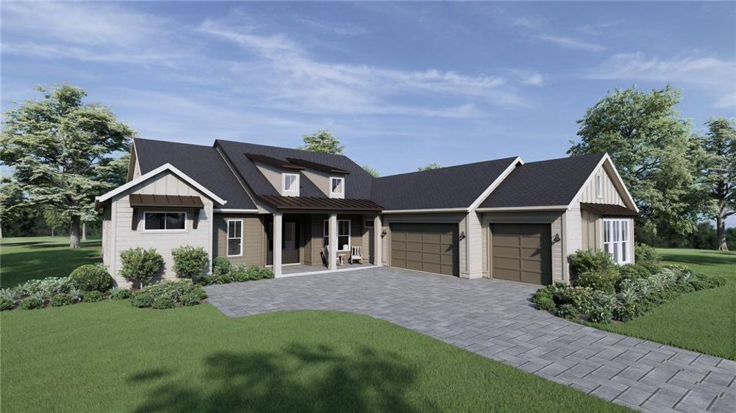 Front exterior of a new home in , Archer, FL, highlighting curb appeal (Image 12). Front exterior of a new home in , Archer, FL, highlighting curb appeal (Image 12).