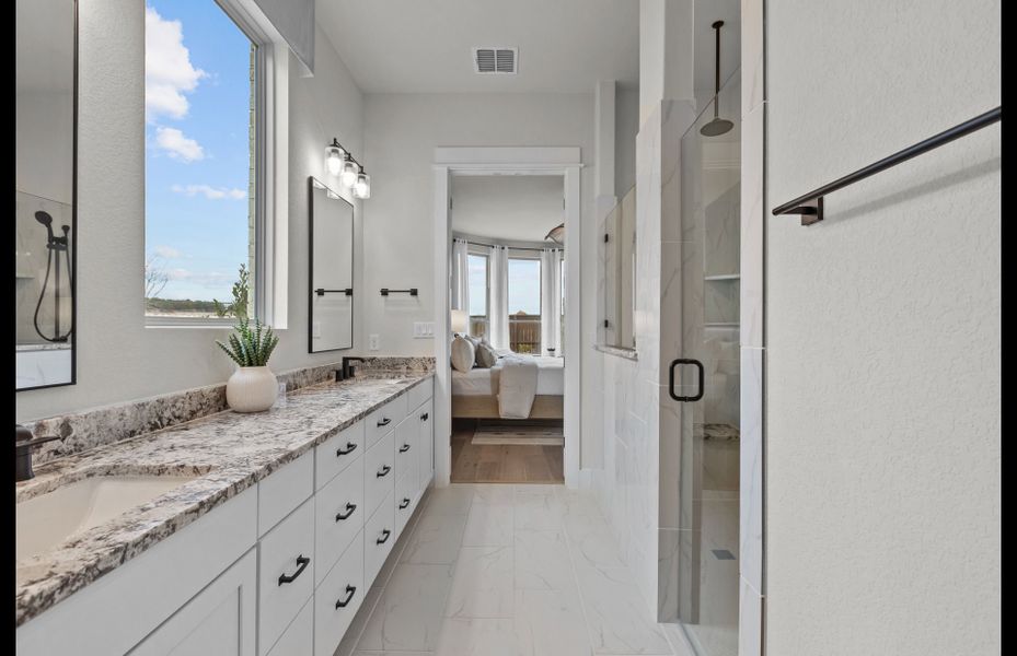 Furnished interior view inside a new home in Corley Farms, Boerne (Image 9).