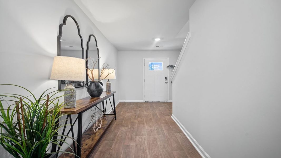 Furnished interior view inside a new home in Cobblestone Village, Savannah (Image 4). Furnished interior view inside a new home in Cobblestone Village, Savannah (Image 4).