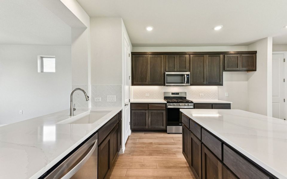 Furnished interior view inside a new home in Kissing Tree, San Marcos (Image 7).