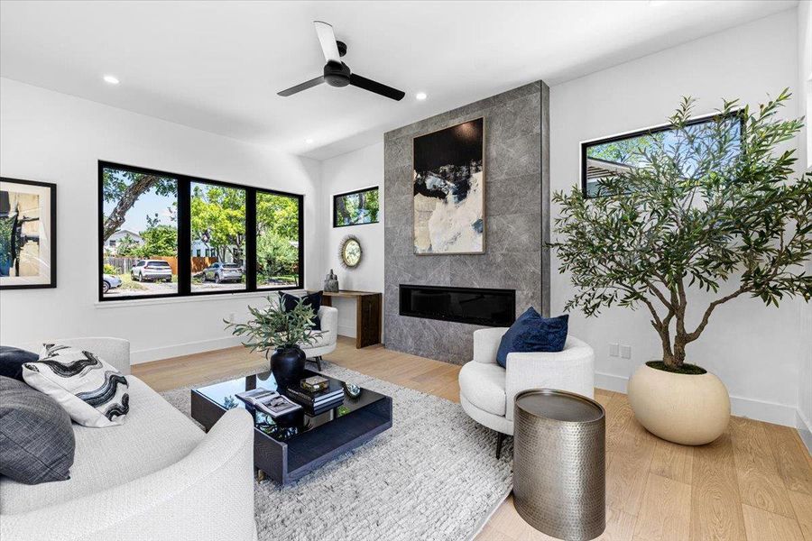 Furnished interior view inside a new home in , Austin (Image 15). Furnished interior view inside a new home in , Austin (Image 15).