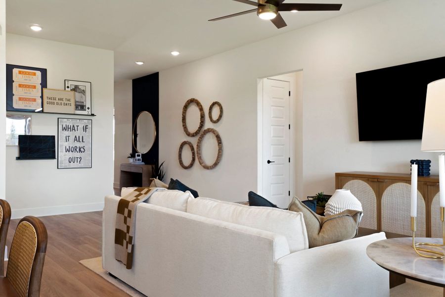 Furnished interior view inside a new home in Lagos Reserve, Manor (Image 33).