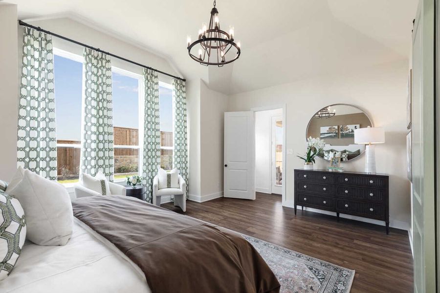 Representative Primary Bedroom - some options shown