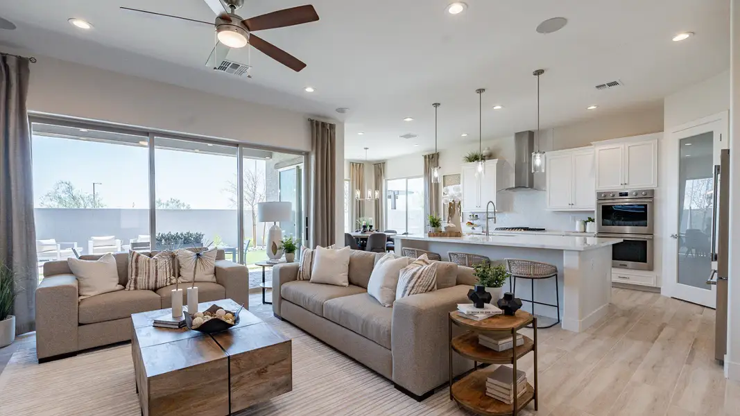 Furnished interior view inside a new home in Windrose, Waddell (Image 4). Furnished interior view inside a new home in Windrose, Waddell (Image 4).