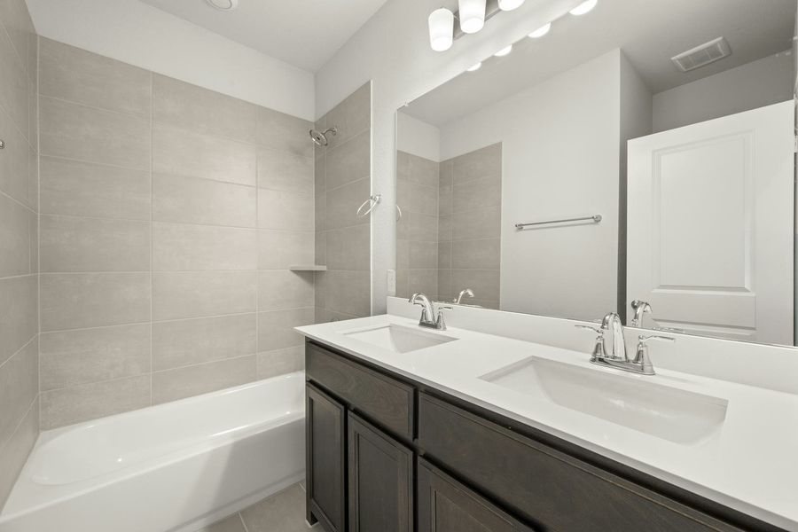 Furnished interior view inside a new home in Westside Preserve - 70ft. lots, Midlothian (Image 10). Furnished interior view inside a new home in Westside Preserve - 70ft. lots, Midlothian (Image 10).