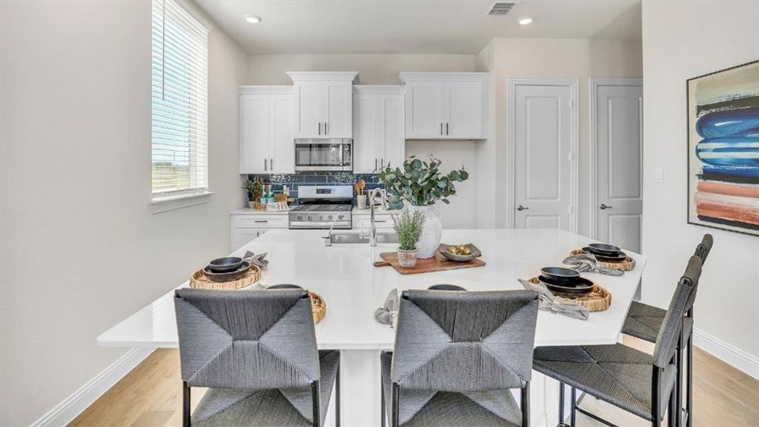 Furnished interior view inside a new home in The Avenue, Allen (Image 6).