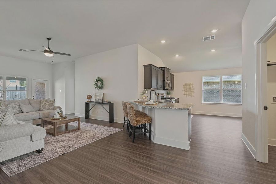 Furnished interior view inside a new home in Grand Oaks Reserve, Cleveland (Image 15).