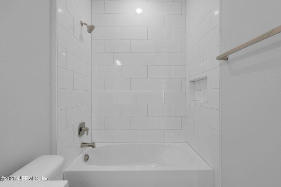 Furnished interior view inside a new home in Crosswinds at Nocatee, Ponte Vedra Beach (Image 18). Furnished interior view inside a new home in Crosswinds at Nocatee, Ponte Vedra Beach (Image 18).