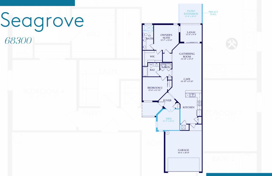 2D floor plan layout of this home in Talon Preserve on Palmer Ranch, Nokomis, FL (Image 3). 2D floor plan layout of this home in Talon Preserve on Palmer Ranch, Nokomis, FL (Image 3).