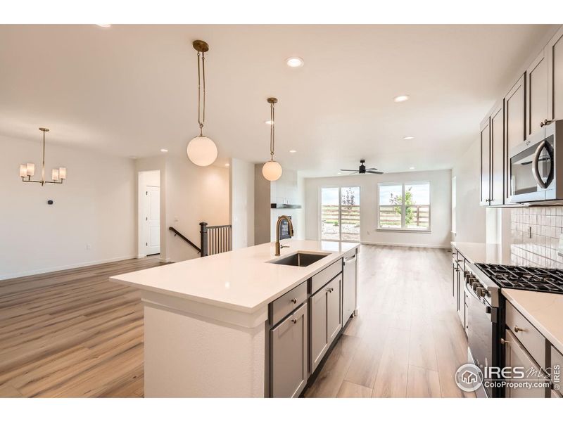 Furnished interior view inside a new home in Barefoot Lakes, Longmont (Image 10).