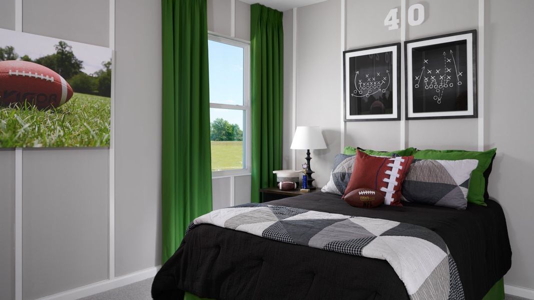 Representative furnished interior of a home built from the Margate II by Park Square Residential in Brighton, Venice (Image 15).