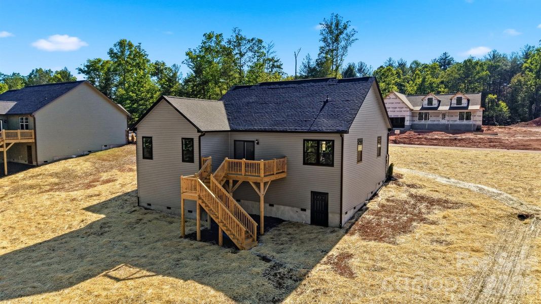 Exterior details and patio area of a home in , Morganton (Image 25).
