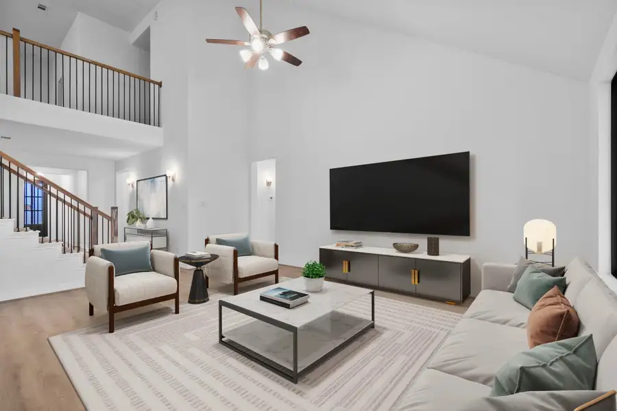 The family room invites connection with comfortable elegance and enduring style. The family room invites connection with comfortable elegance and enduring style.