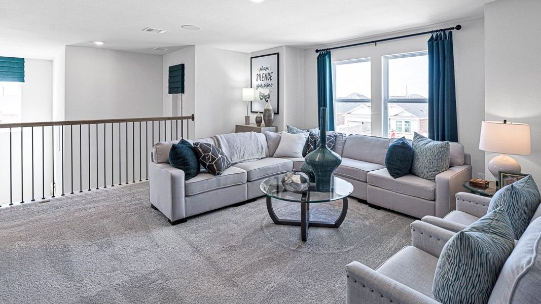 Furnished interior view inside a new home in Bridge Creek 45s and 50s, Cypress (Image 30).