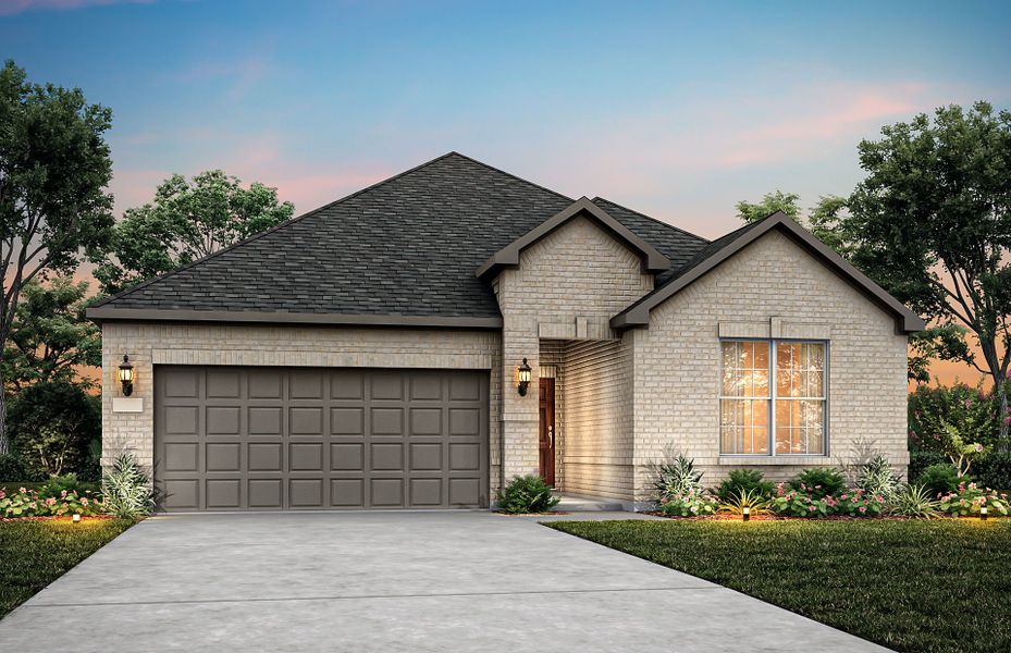 Representative exterior photo of a completed home built from the Parker by Pulte Homes in Whitewing Trails, Princeton, TX (Image 2). Representative exterior photo of a completed home built from the Parker by Pulte Homes in Whitewing Trails, Princeton, TX (Image 2).