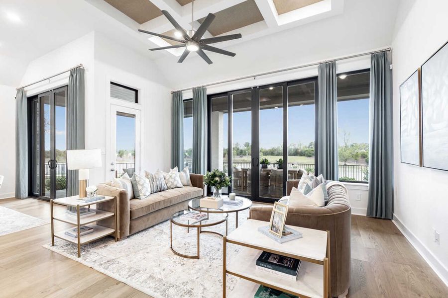 Representative Family Room - some options shown