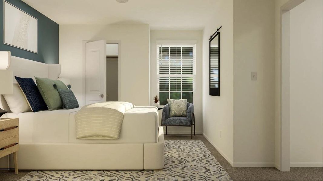 Furnished interior view inside a new home in Plum Creek North: Stonehill Collection, Kyle (Image 9).