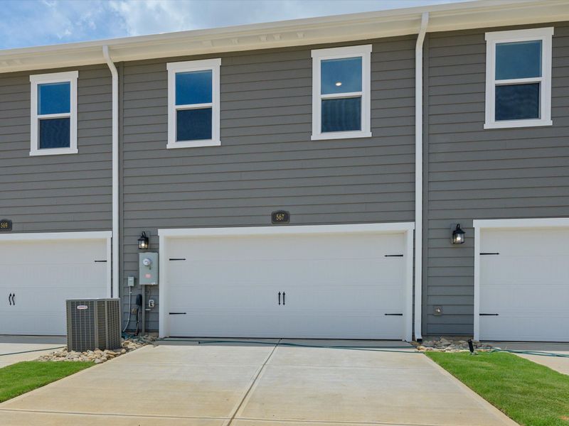 Exterior details and patio area of a home in Hardy Pond Townhomes, Rock Hill (Image 3). Exterior details and patio area of a home in Hardy Pond Townhomes, Rock Hill (Image 3).