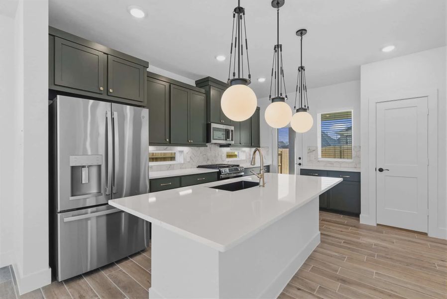 Representative furnished interior of a home built from the Dillon by Chesmar Homes in Sienna Courtyard, Missouri City (Image 5).