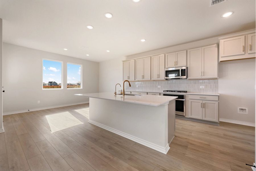 Furnished interior view inside a new home in The Homestead at Lariat, Liberty Hill (Image 6).