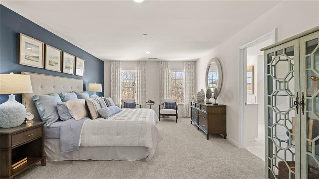 Furnished interior view inside a new home in Kingston Ranch at Lake Oconee, Buckhead (Image 9).