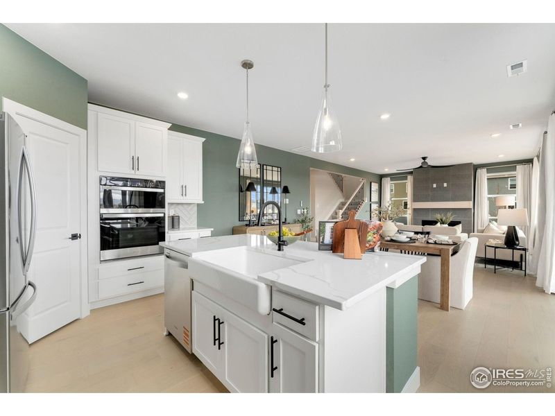 Furnished interior view inside a new home in Hidden Creek, Frederick (Image 12). Furnished interior view inside a new home in Hidden Creek, Frederick (Image 12).