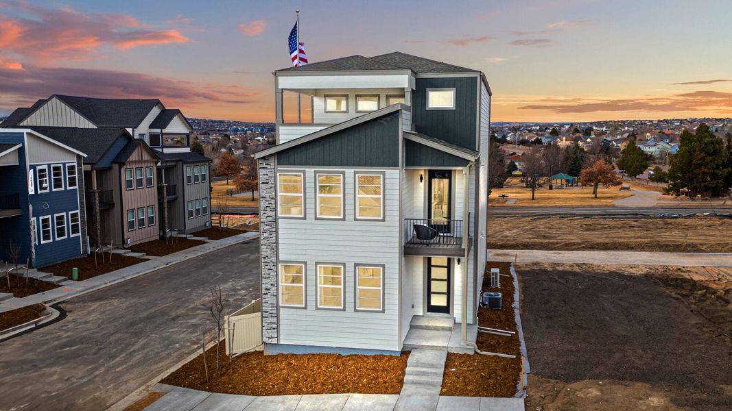 Front exterior of a home in the Pony Park community, located in Colorado Springs, CO (Image 13).
