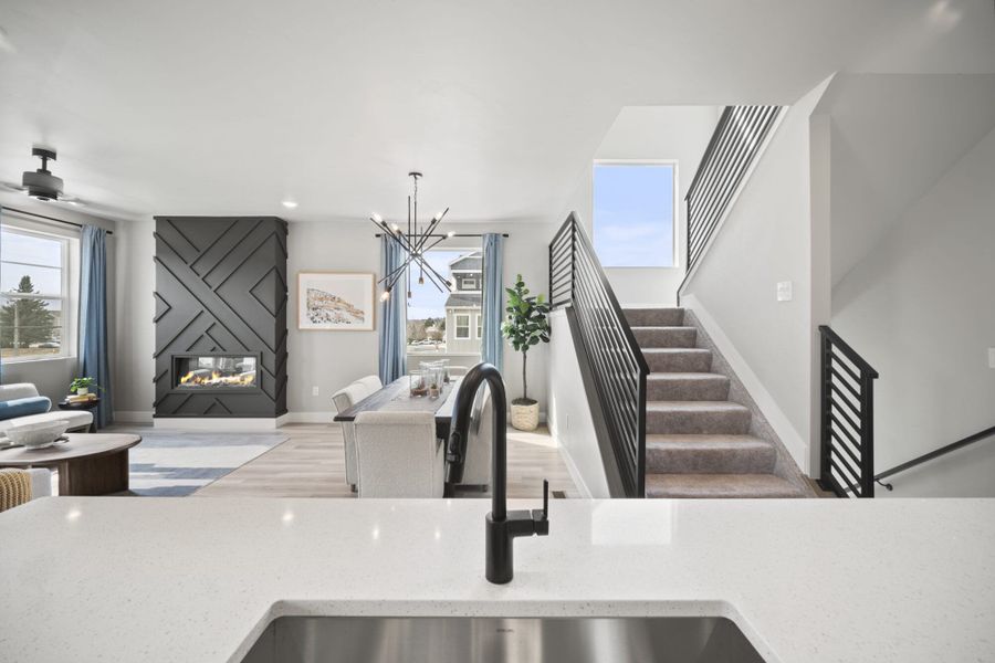 Furnished interior view inside a new home in Pony Park, Colorado Springs (Image 13).