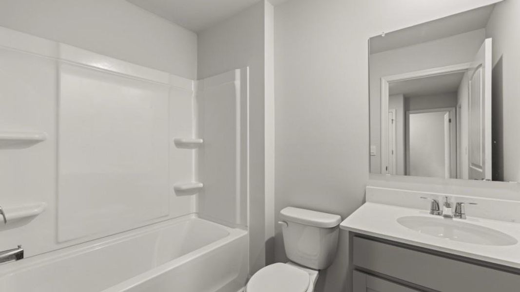 Furnished interior view inside a new home in Falcon Landing Townhomes, Gainesville (Image 10). Furnished interior view inside a new home in Falcon Landing Townhomes, Gainesville (Image 10).
